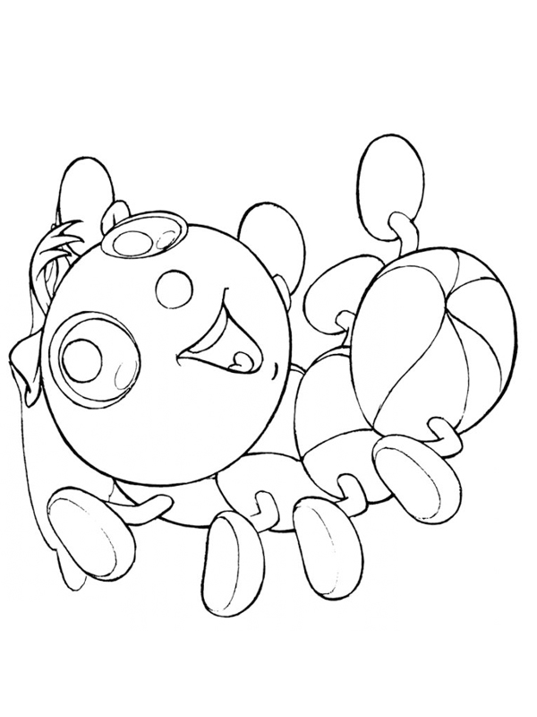 coloriage droles de petites betes camille la chenille